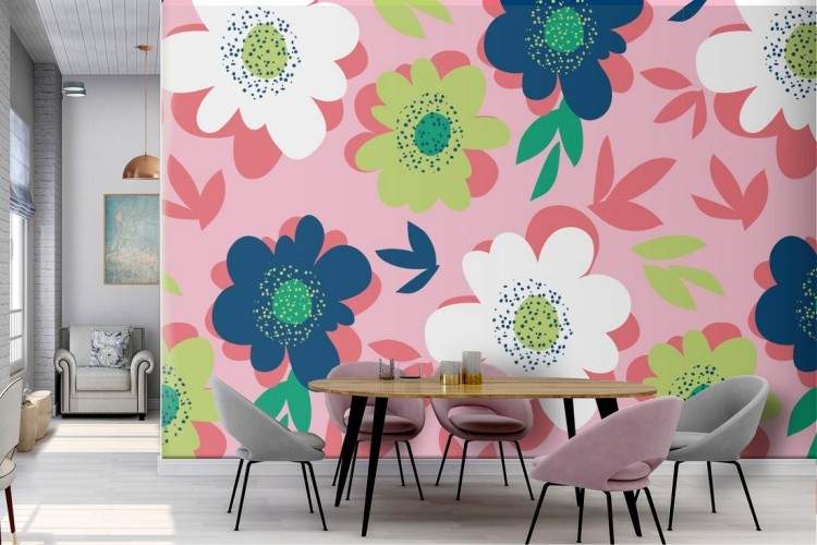 Modern nature stylized wallpaper sheets.