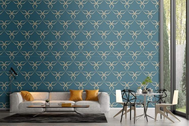 Luxury geometric wallpaper decoration.