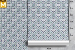 Geometric Vintage Tile Wallpaper