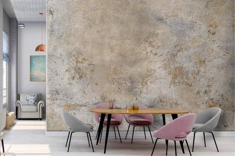 Vintage industrial concrete surface wallpaper