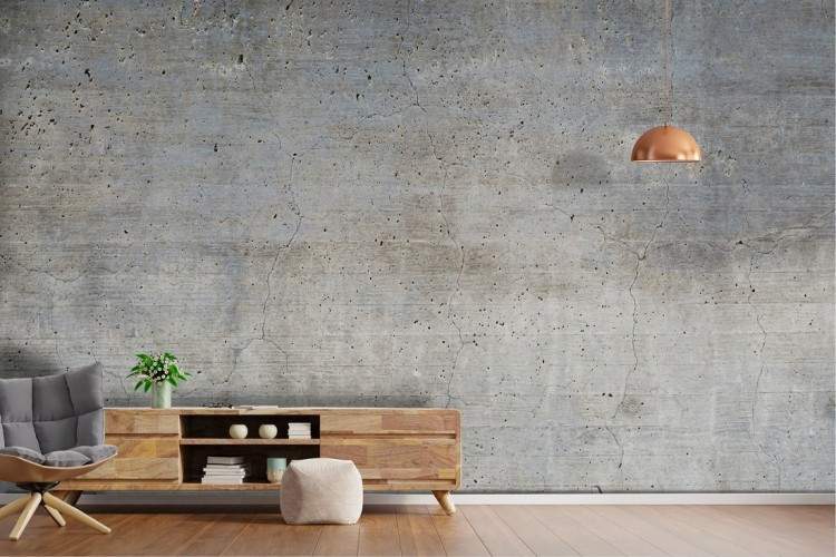 Urban grey cement surface wallpaper