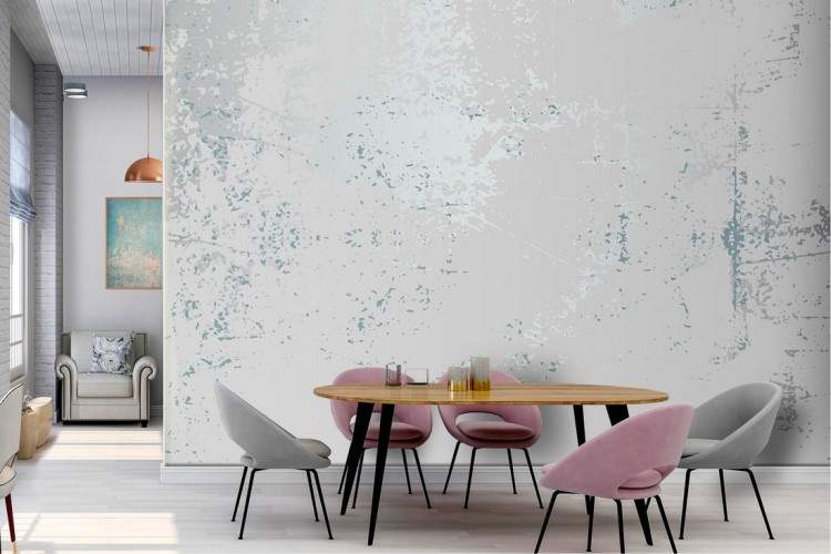 Wallpaper concrete industrial surface silver white