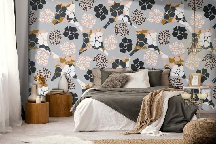 Geometric luxury pattern wallpaper decoration.