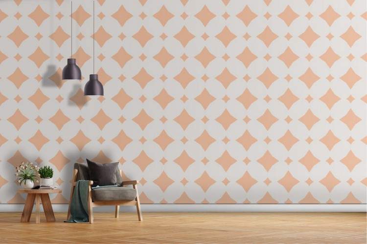 Geometric pattern modern wallpaper decoration.