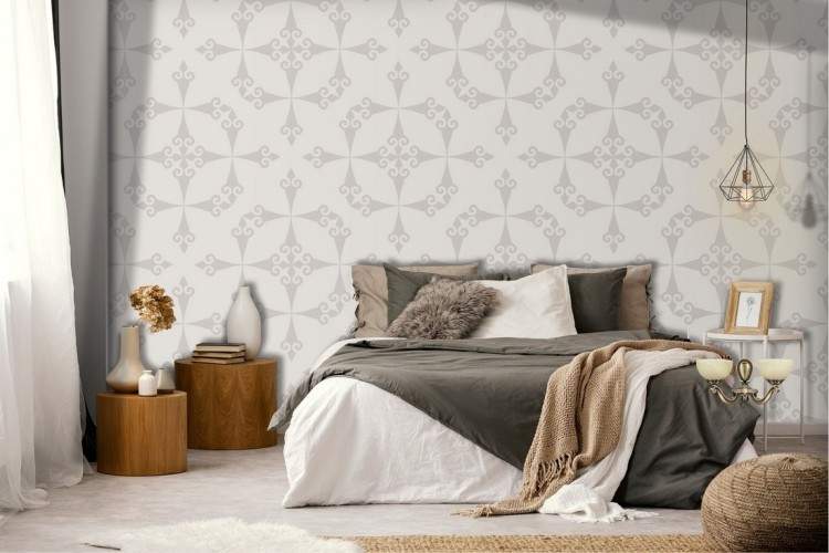 Geometric decoration vintage pattern wallpaper.