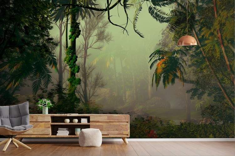 Wallpaper foresta tropicale