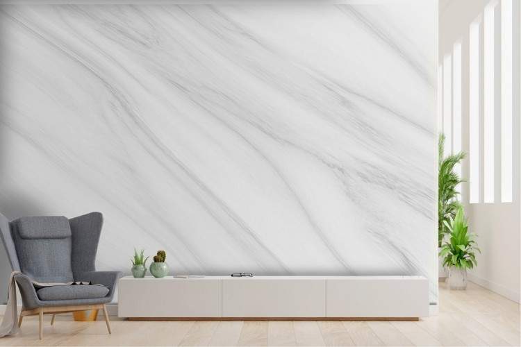 White Marble Wallpaper Surface