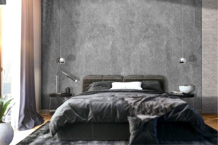 Grey536 Cement Surface Wallpaper Paper