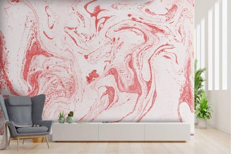 Wallpaper colore rosa design moderno astratto