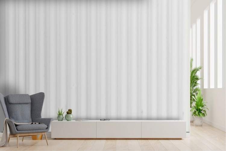 White and Grey Striped Wallpaper