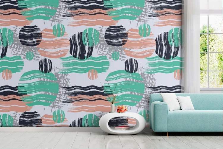 Modern abstract wallpaper decoration.