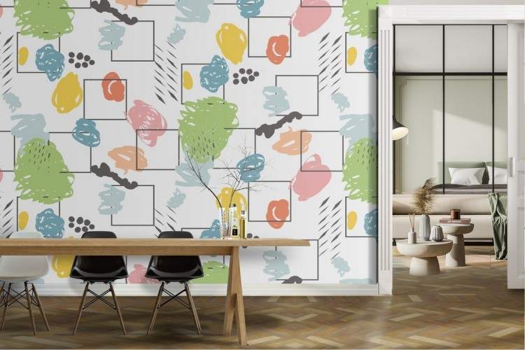 Vintage abstract wallpaper decoration.