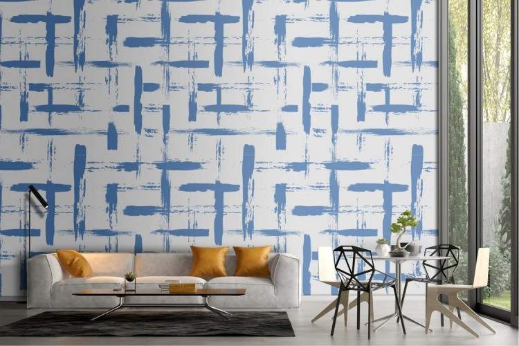 Modern geometric wallpaper decoration.