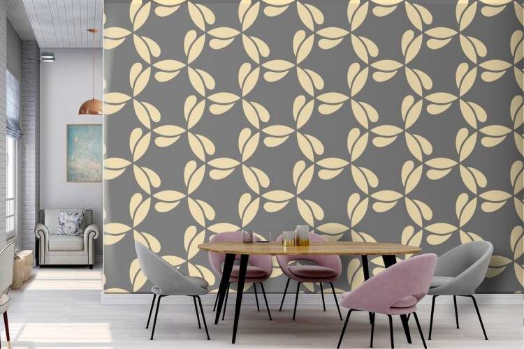 Vintage nature leaves wallpaper pattern.