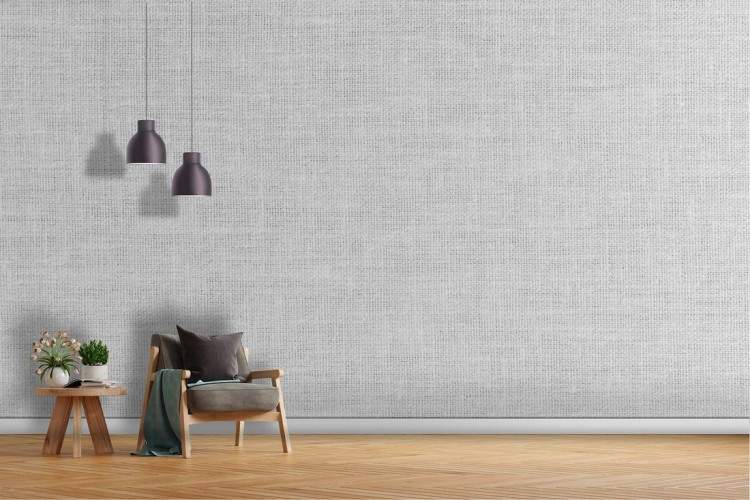 Vintage white fabric surface wallpaper-25