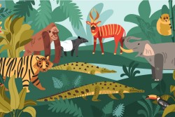 Carta da Parati Bambini Animali uccelli