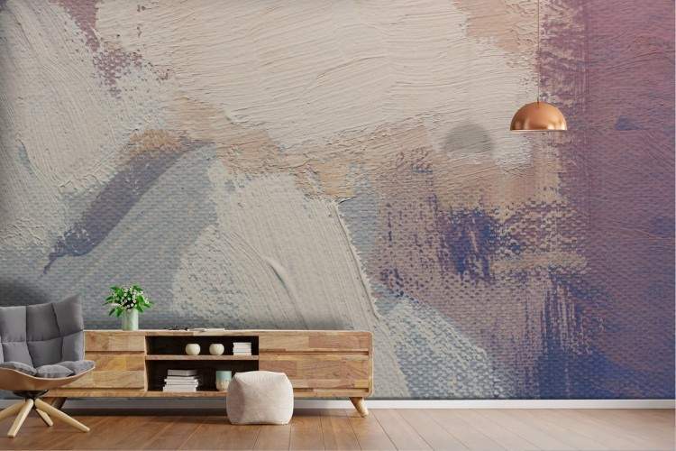 Wallpaper plaster surface painted modern design