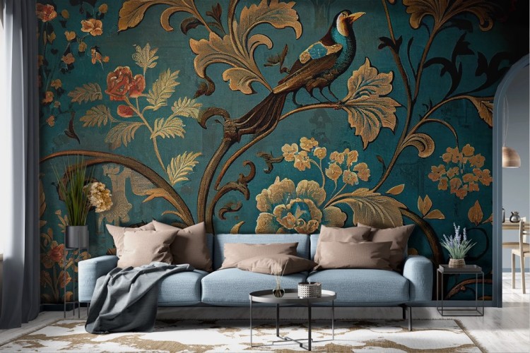 Vintage Art Tapestry Wallpaper