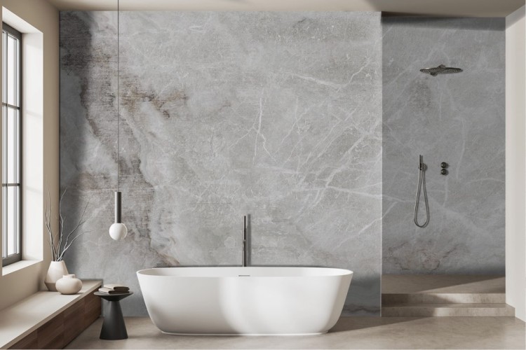 Luxury grey marble wallpaper