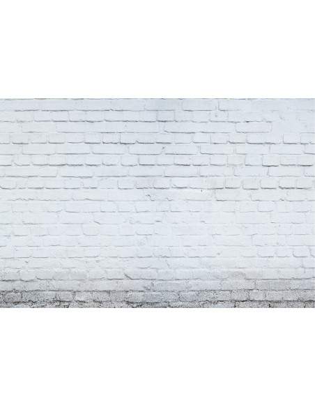 Carta da parati superficie muro mattoni bianchi e adesivi murali
