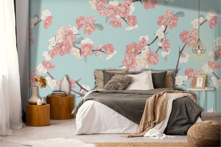 Cherry blossom wallpaper nature decoration.