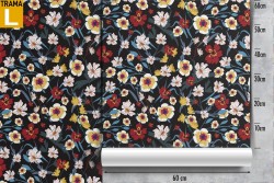 Carta da Parati fiori decorazione anni '50.