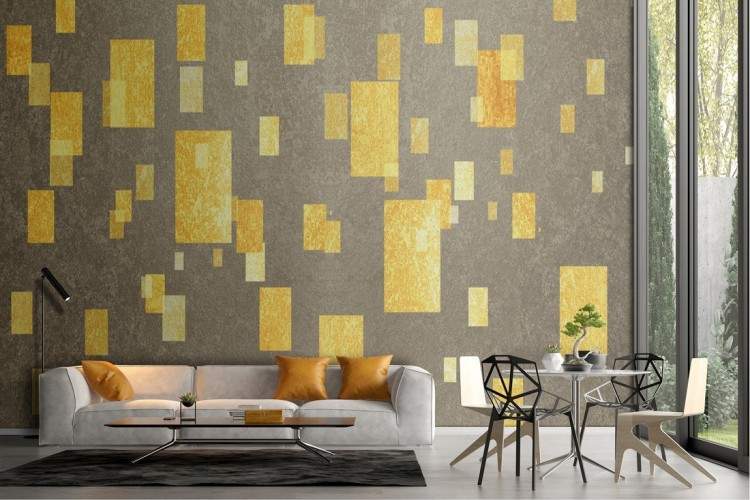 Wallpaper Design and Styles Surfaces and Textures Cement Geometric Luxury