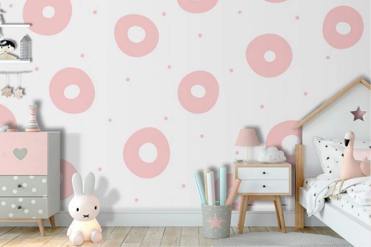 Donut wallpaper children's decoration.