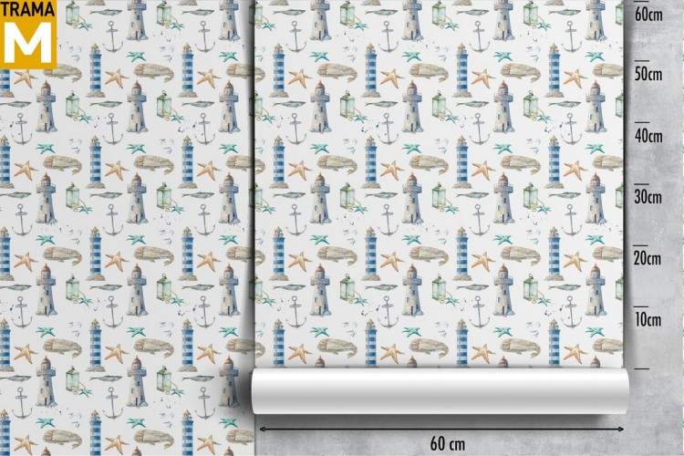 Wallpaper decorations marine children patterns and wall decals