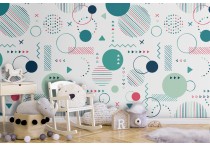 STRIPED AND POLKA DOT WALLPAPER