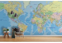 WORLD MAP WALLPAPER